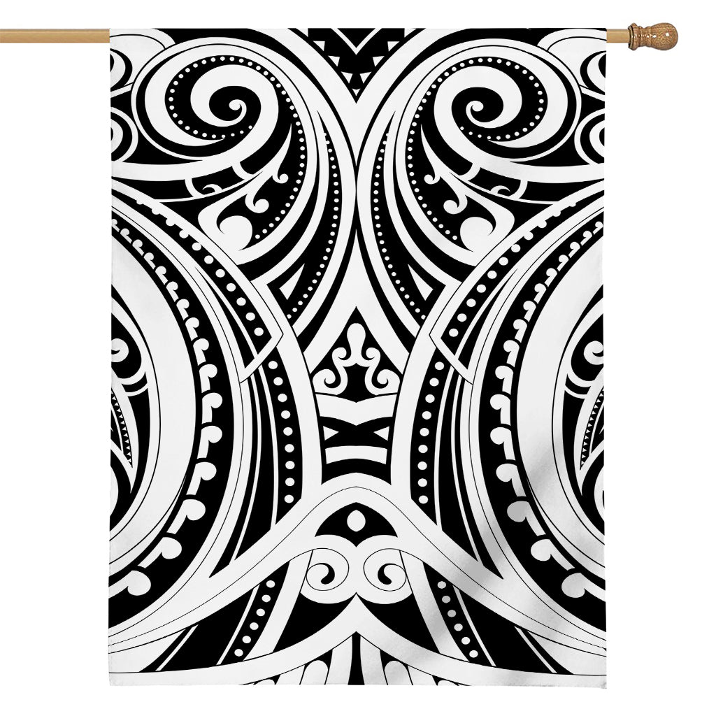 Maori Tribal Tattoo Pattern Print House Flag