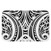 Maori Tribal Tattoo Pattern Print Indoor Door Mat