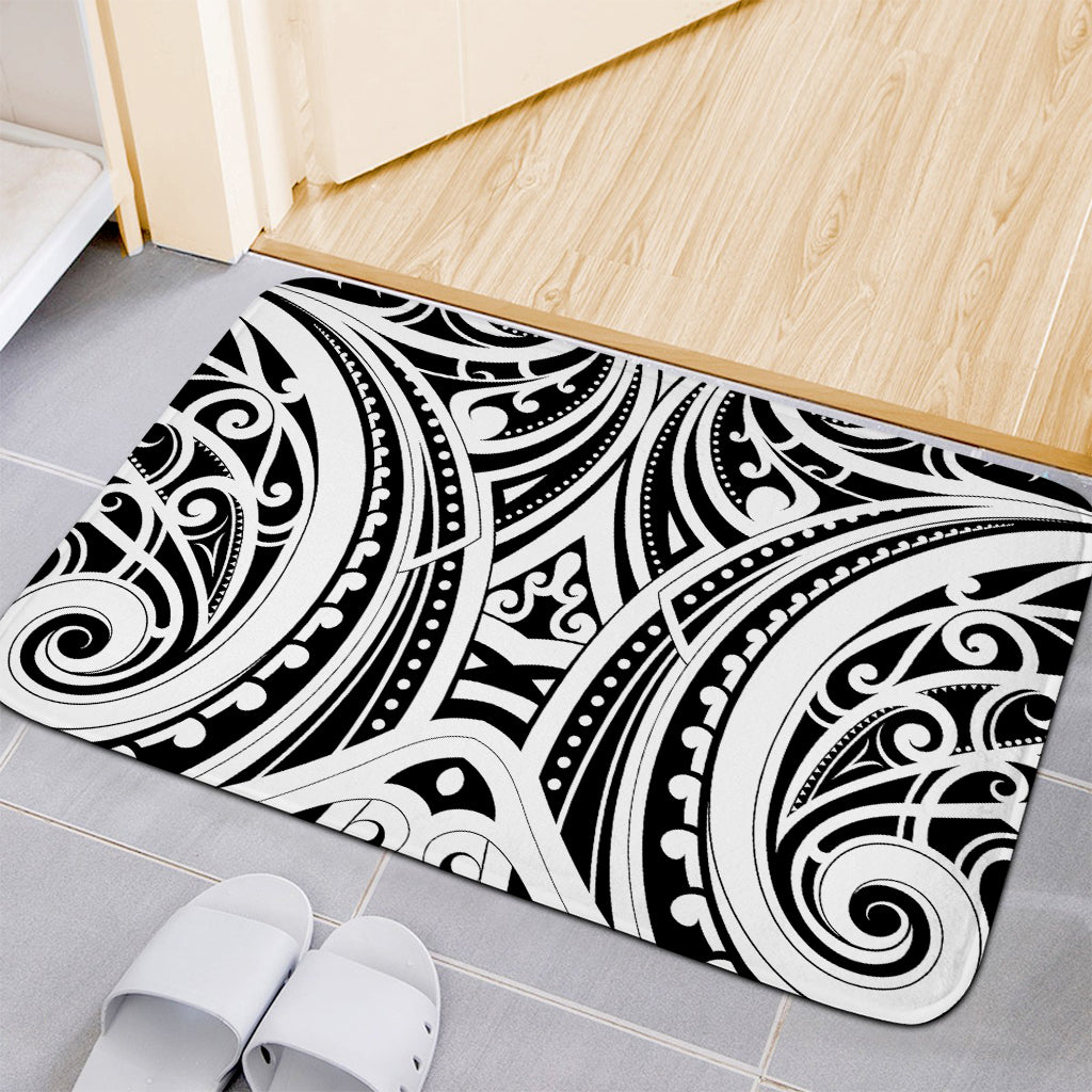 Maori Tribal Tattoo Pattern Print Indoor Door Mat