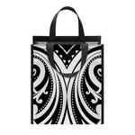 Maori Tribal Tattoo Pattern Print Insulated Lunch Tote