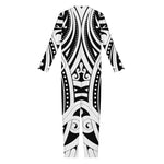 Maori Tribal Tattoo Pattern Print Jumpsuit