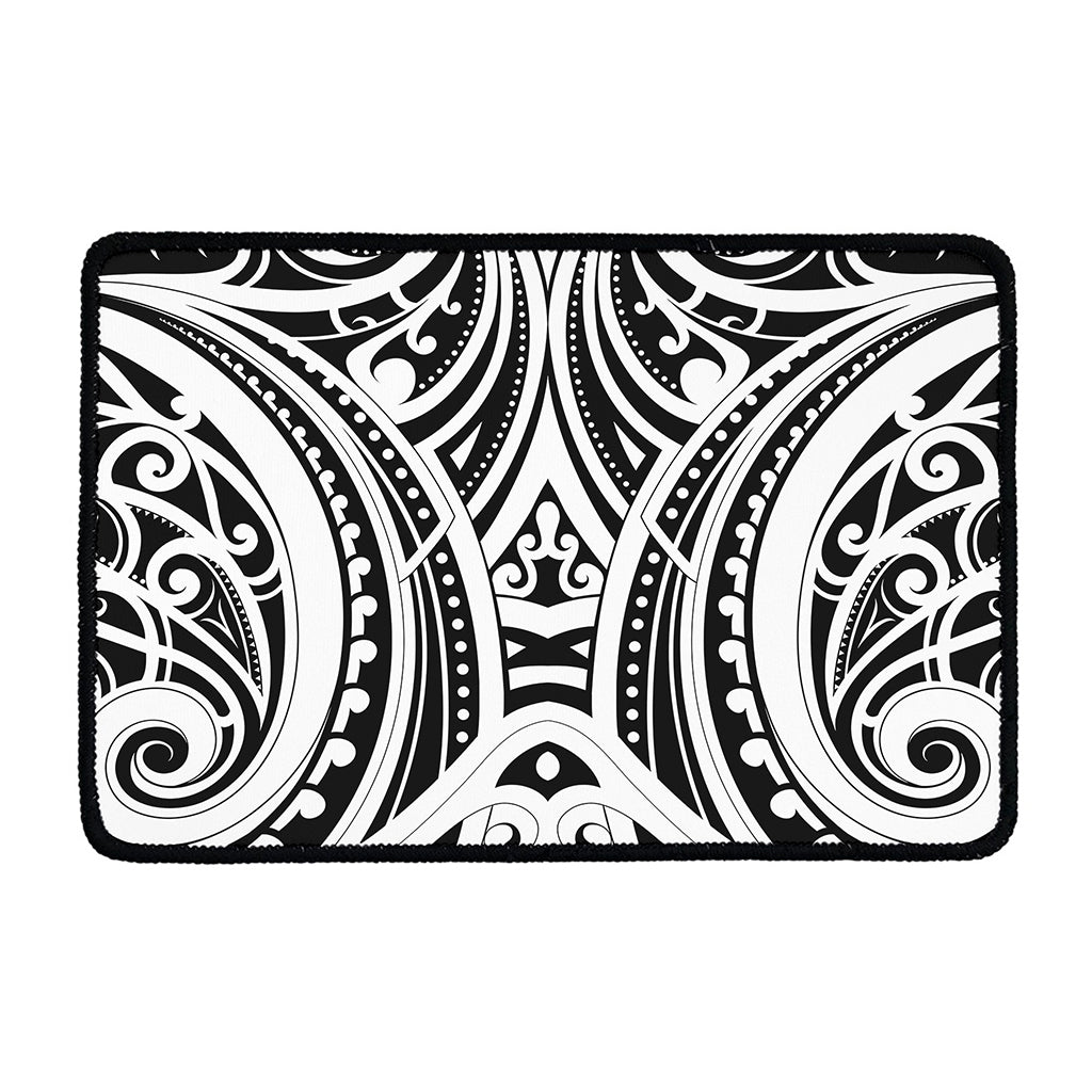 Maori Tribal Tattoo Pattern Print Kitchen Mat