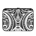 Maori Tribal Tattoo Pattern Print Laptop Sleeve