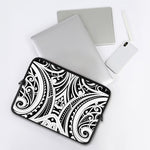 Maori Tribal Tattoo Pattern Print Laptop Sleeve