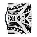 Maori Tribal Tattoo Pattern Print Leather Bible Cover