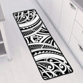 Maori Tribal Tattoo Pattern Print Long Kitchen Mat