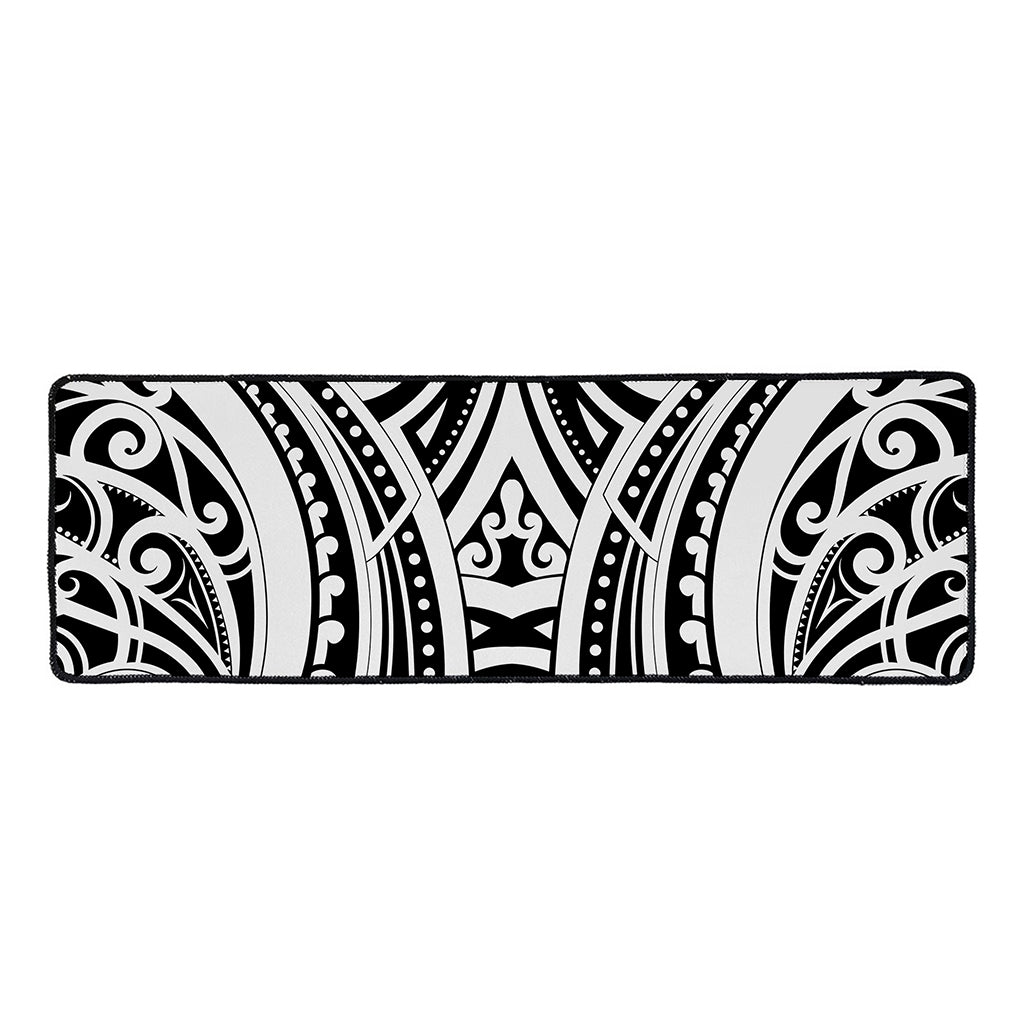 Maori Tribal Tattoo Pattern Print Long Kitchen Mat