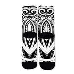 Maori Tribal Tattoo Pattern Print Long Socks