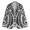 Maori Tribal Tattoo Pattern Print Men's Blazer