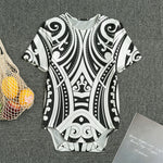 Maori Tribal Tattoo Pattern Print Men's Bodysuit