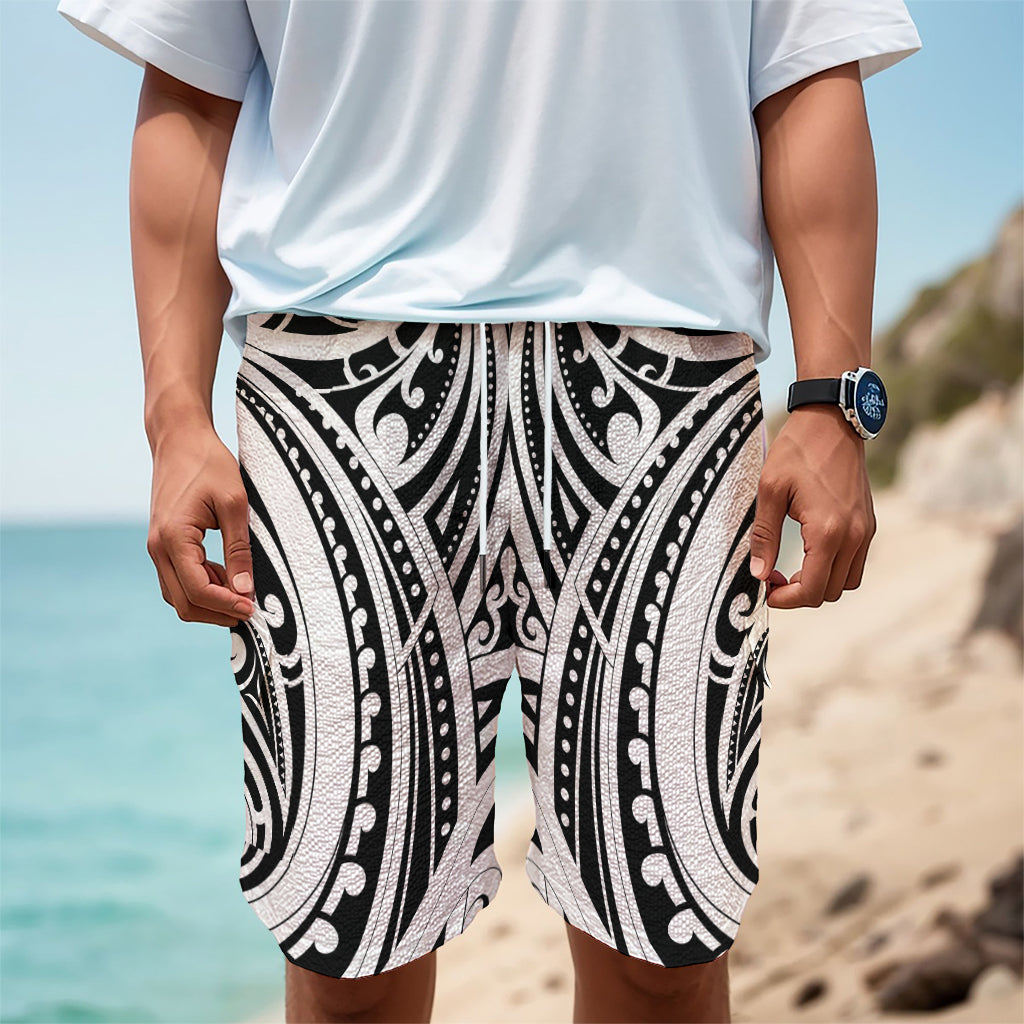 Maori Tribal Tattoo Pattern Print Men's Cargo Shorts