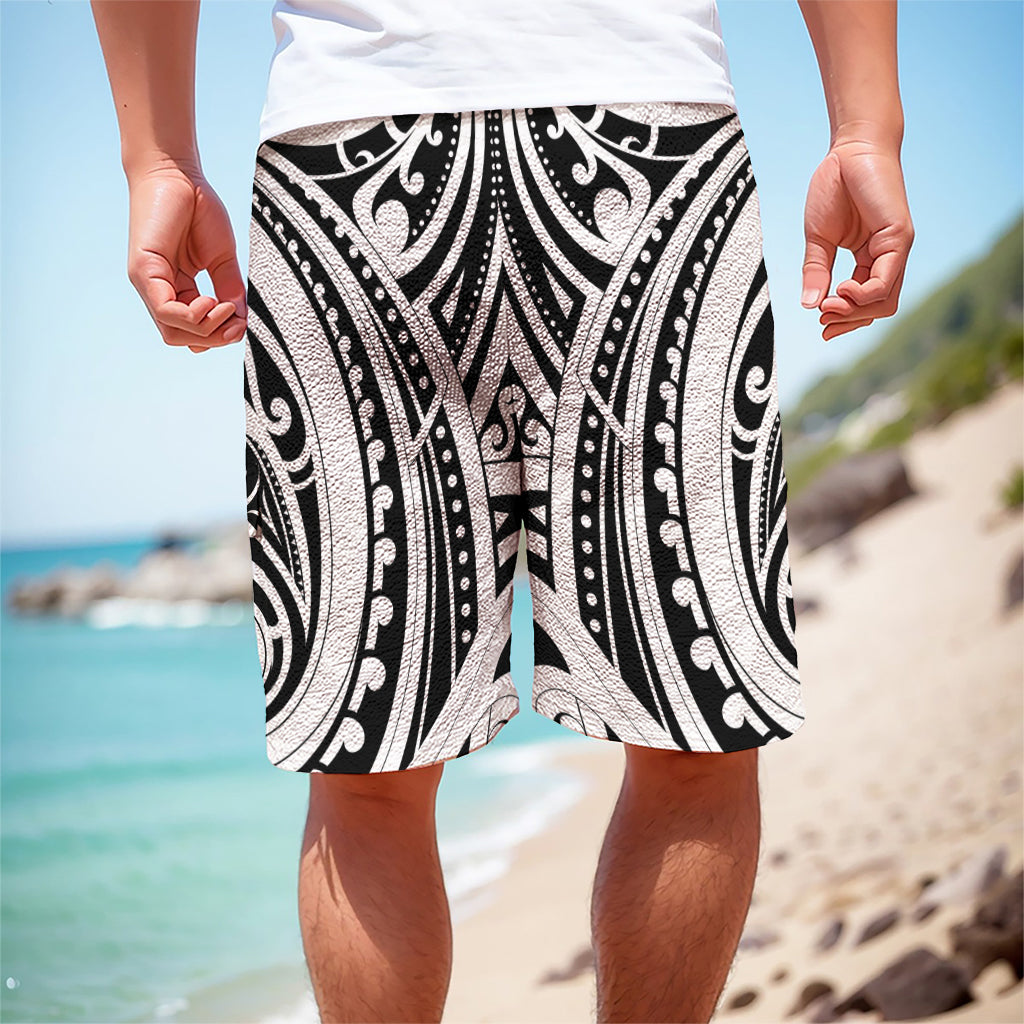 Maori Tribal Tattoo Pattern Print Men's Cargo Shorts