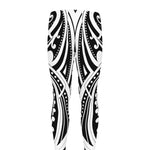 Maori Tribal Tattoo Pattern Print Men's leggings