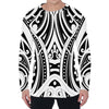 Maori Tribal Tattoo Pattern Print Men's Long Sleeve T-Shirt