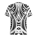 Maori Tribal Tattoo Pattern Print Men's Athletic T-Shirt