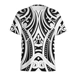 Maori Tribal Tattoo Pattern Print Men's Sports T-Shirt