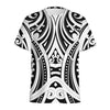 Maori Tribal Tattoo Pattern Print Men's Sports T-Shirt