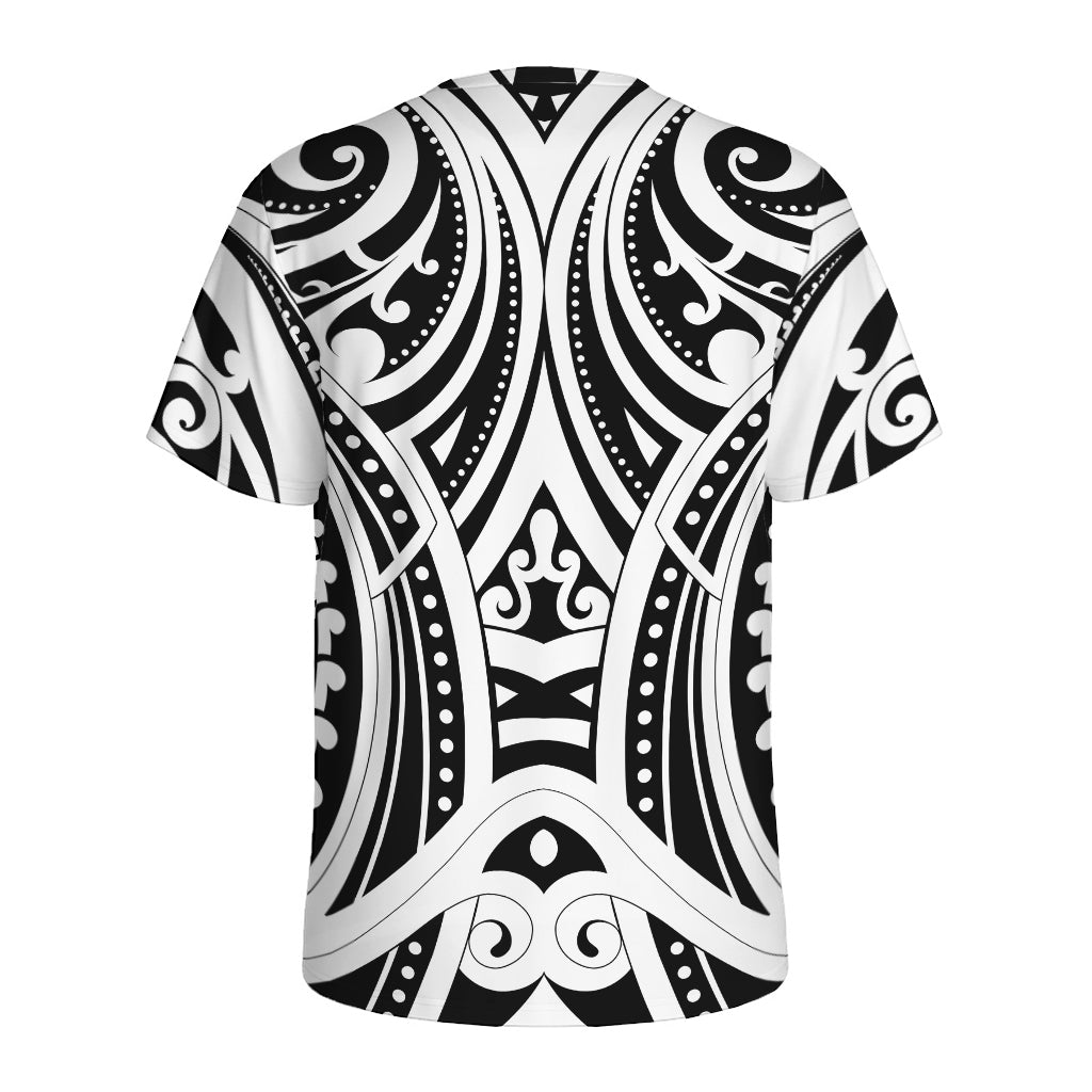 Maori Tribal Tattoo Pattern Print Men's Sports T-Shirt