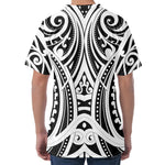 Maori Tribal Tattoo Pattern Print Men's Velvet T-Shirt