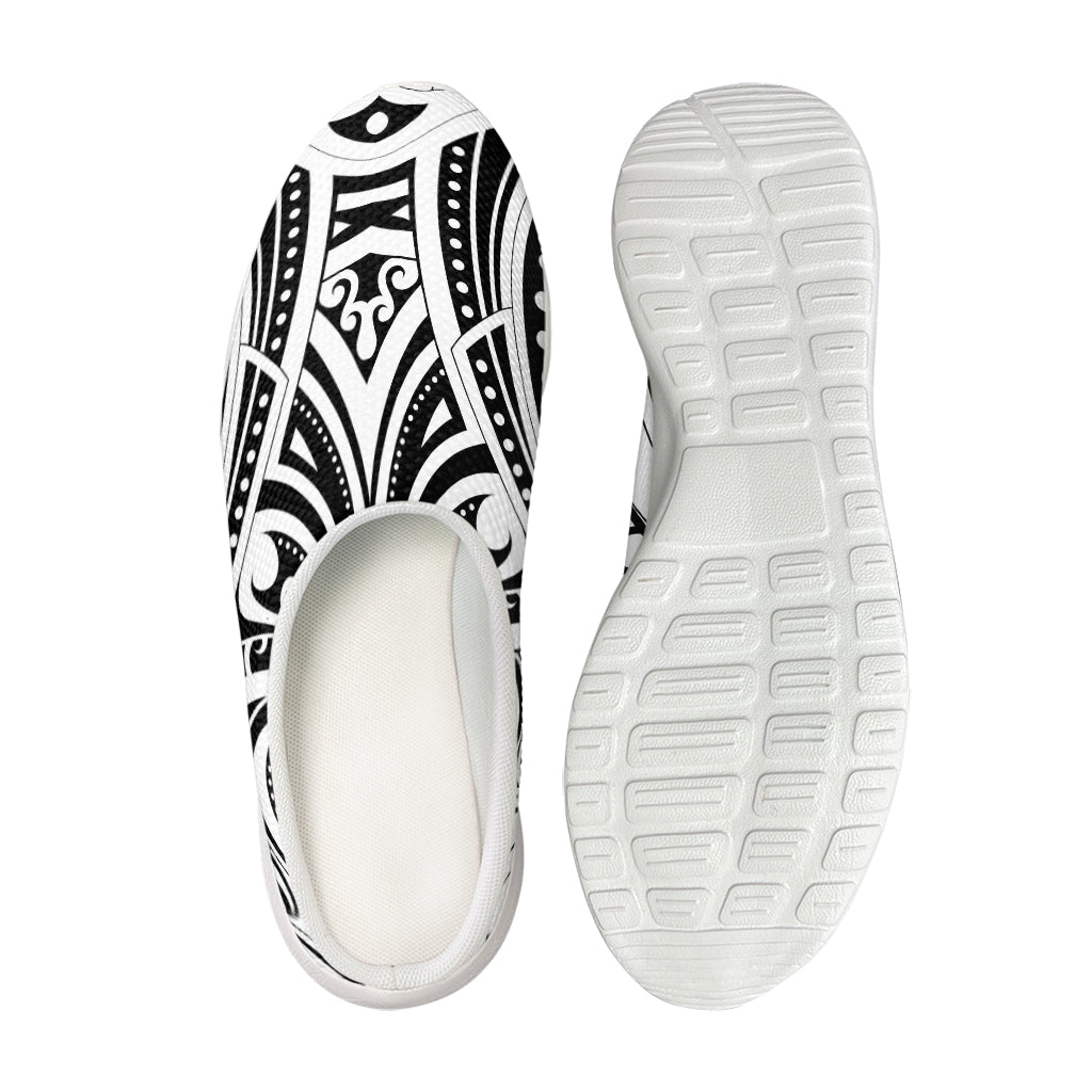 Maori Tribal Tattoo Pattern Print Mesh Casual Shoes