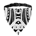 Maori Tribal Tattoo Pattern Print Over The Collar Dog Bandana