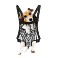 Maori Tribal Tattoo Pattern Print Pet Carrier Backpack