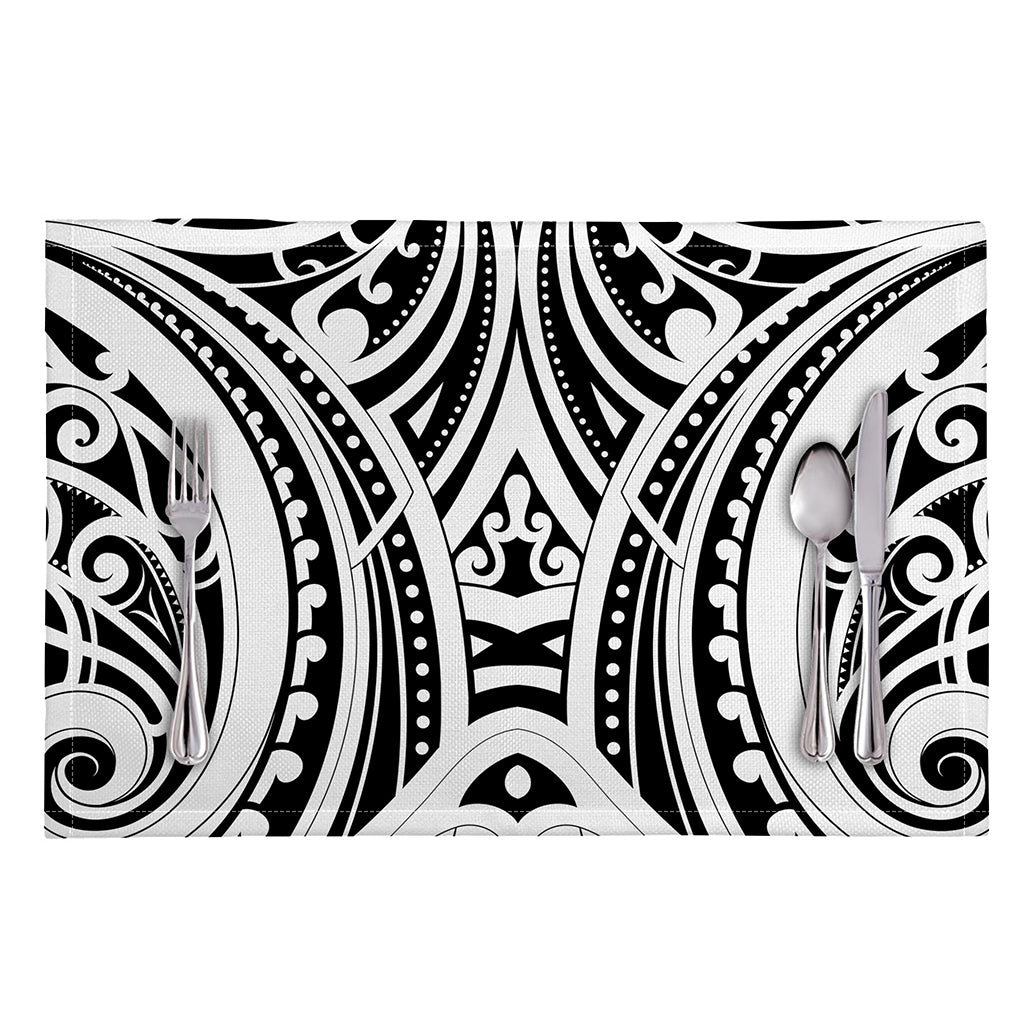 Maori Tribal Tattoo Pattern Print Placemat