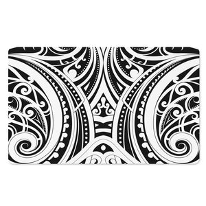 Maori Tribal Tattoo Pattern Print Polyester Doormat