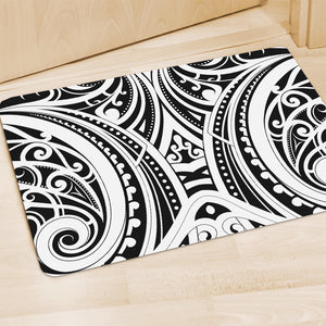 Maori Tribal Tattoo Pattern Print Polyester Doormat