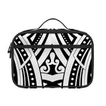 Maori Tribal Tattoo Pattern Print Portable Lunch Bag