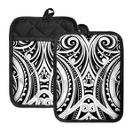 Maori Tribal Tattoo Pattern Print Pot Holders With Pocket