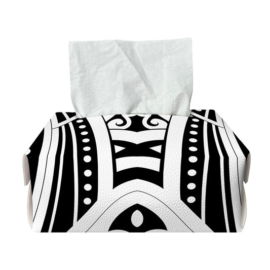 Maori Tribal Tattoo Pattern Print Rectangle Tissue Box Cover