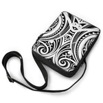 Maori Tribal Tattoo Pattern Print Rectangular Crossbody Bag