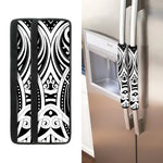 Maori Tribal Tattoo Pattern Print Refrigerator Handle Covers