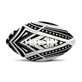 Maori Tribal Tattoo Pattern Print Rugby Ball