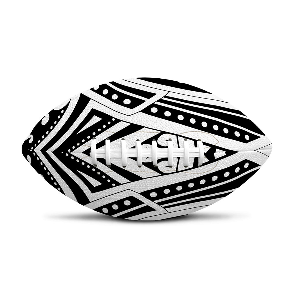 Maori Tribal Tattoo Pattern Print Rugby Ball