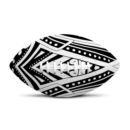 Maori Tribal Tattoo Pattern Print Rugby Ball