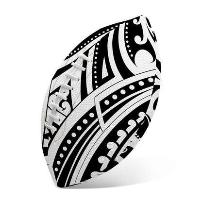 Maori Tribal Tattoo Pattern Print Rugby Ball