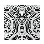 Maori Tribal Tattoo Pattern Print Silk Bandana