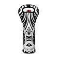 Maori Tribal Tattoo Pattern Print Single Neoprene Wine Tote