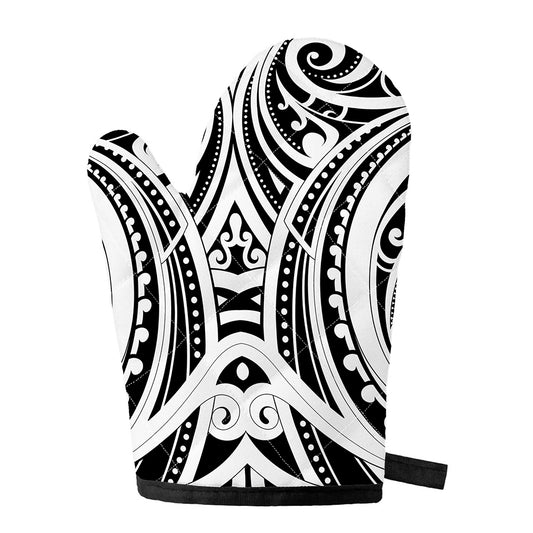 Maori Tribal Tattoo Pattern Print Single Oven Mitt
