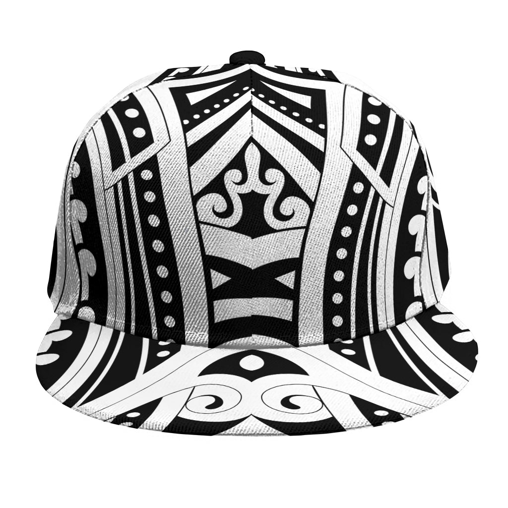 Maori Tribal Tattoo Pattern Print Snapback Cap