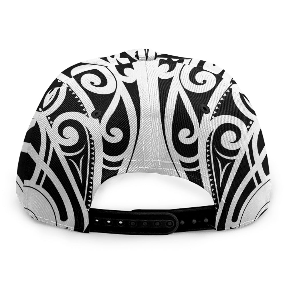 Maori Tribal Tattoo Pattern Print Snapback Cap