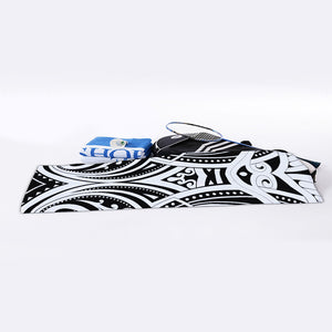 Maori Tribal Tattoo Pattern Print Sports Towel