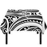 Maori Tribal Tattoo Pattern Print Tablecloth