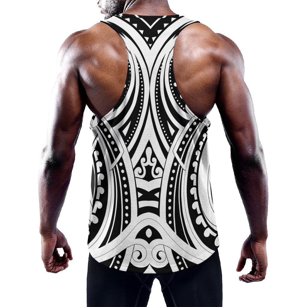 Maori Tribal Tattoo Pattern Print Training Tank Top