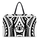 Maori Tribal Tattoo Pattern Print Utility Tote Bag