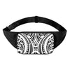 Maori Tribal Tattoo Pattern Print Waist Bag