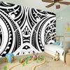 Maori Tribal Tattoo Pattern Print Wall Sticker