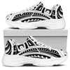 Maori Tribal Tattoo Pattern Print White Chunky Shoes